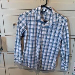 Boys Old Navy button up plaid shirt